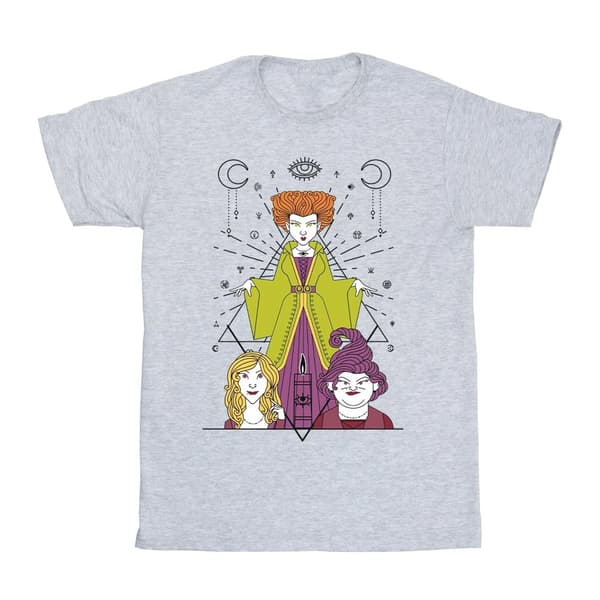 Disney Hocus Pocus Candle T-shirt i bomull för flickor Sports Grey 12-13 Years