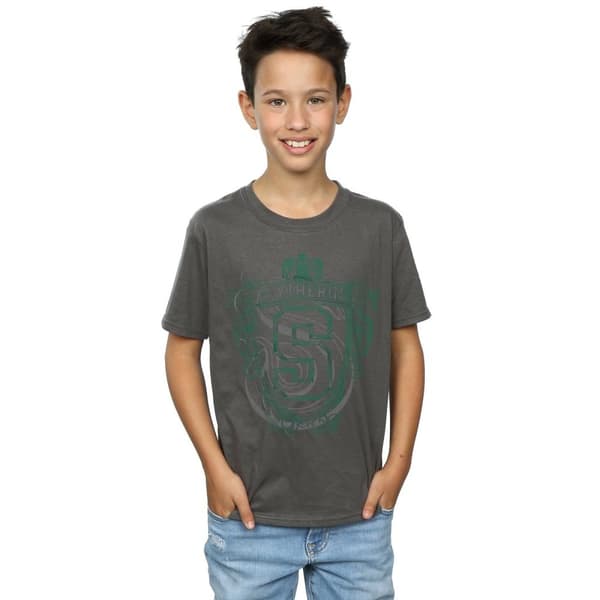Harry Potter Boys Slytherin Serpent Crest T-Shirt