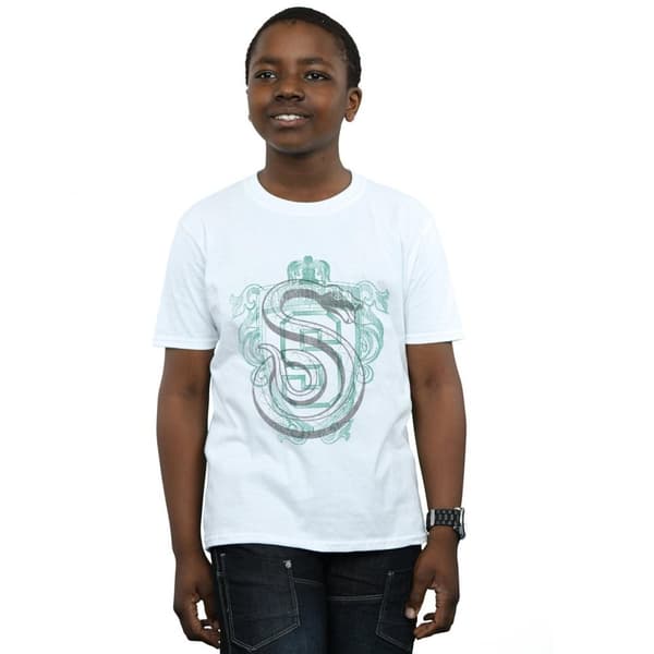 Harry Potter Slytherin Serpent Crest T-shirt för pojkar