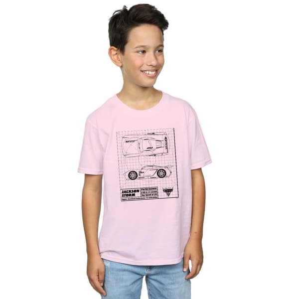 Disney Boys Cars Jackson Storm Blueprint T-Shirt