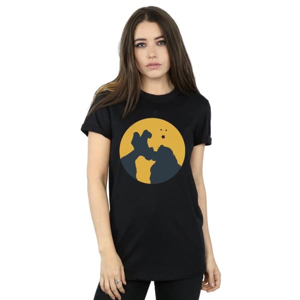 Disney Dam/Lady Lady And The Tramp Moonlight Kiss Boyfriend T-shirt i bomull