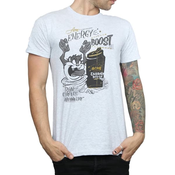 Looney Tunes Mens Taz Energy Boost T-Shirt