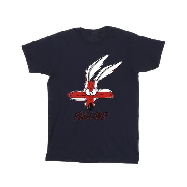 Looney Tunes Coyote England Face T-shirt i bomull för flickor