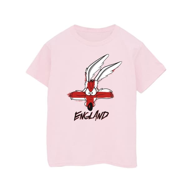 Looney Tunes Coyote England Face T-shirt i bomull för flickor