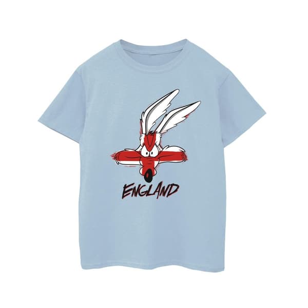Looney Tunes Coyote England Face T-shirt i bomull för flickor