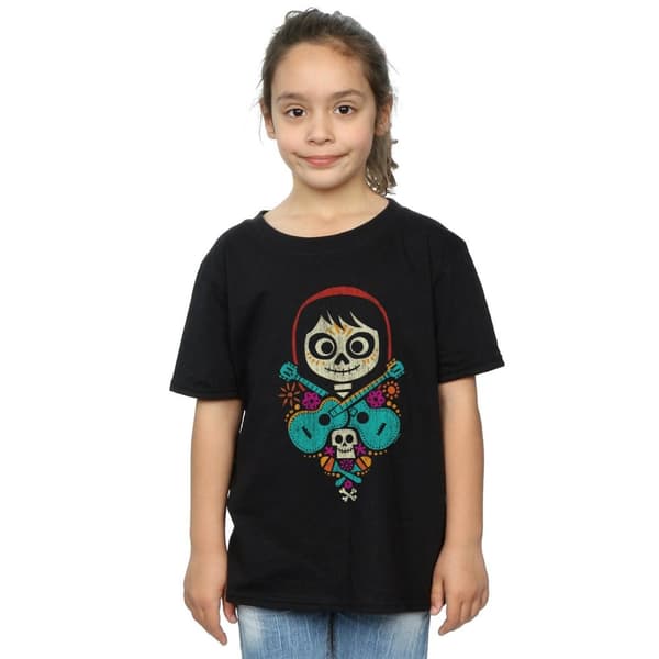 Disney Girls Coco Miguel Crossed Guitars Cotton T-Shirt