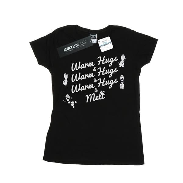 Disney Womens/Ladies Frozen 2 Olaf Warm Hugs And Melt Cotton T-Shirt