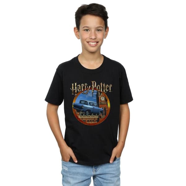 Harry Potter T-shirt med flygande bil för pojkar