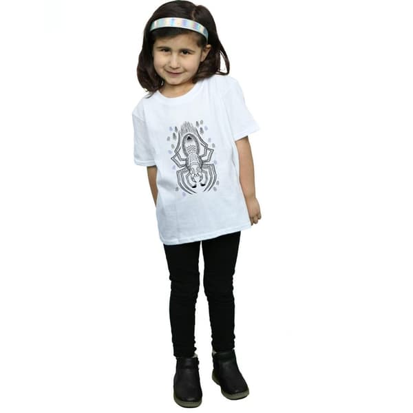 Harry Potter Aragog Line Art bomulls-T-shirt för flickor