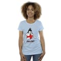 Miniatyrbillede 2 af 3: Looney Tunes Womens/Ladies Daffy England Face Cotton T-Shirt