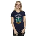 Miniatyrbild 2 av 5: Harry Potter Dam/kvinnor Slytherin Crest T-shirt i bomull