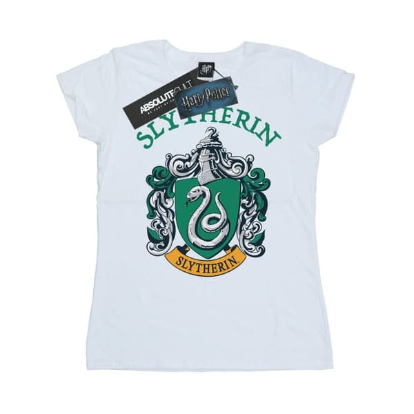 Harry Potter Dam/kvinnor Slytherin Crest T-shirt i bomull