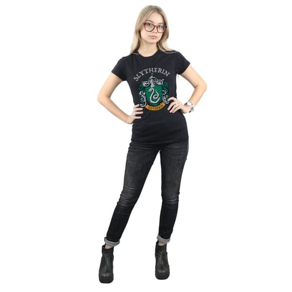 Harry Potter Womens/Ladies Slytherin Crest Cotton T-Shirt