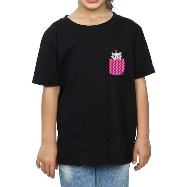 Disney T-shirt i bomull med Marie-bröst från Aristocats för flickor