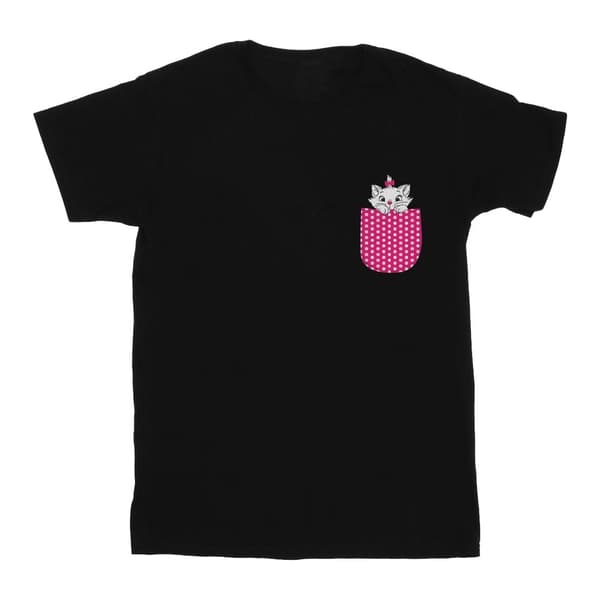 Disney T-shirt i bomull med Marie-bröst från Aristocats för flickor