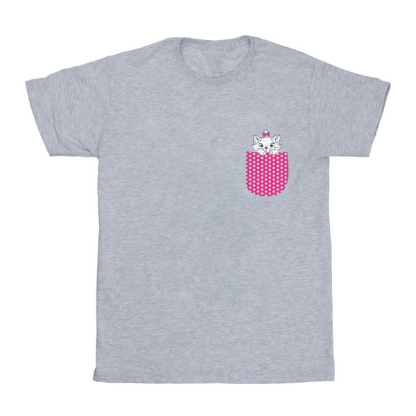 Disney Girls Aristocats Marie Chest Cotton T-Shirt