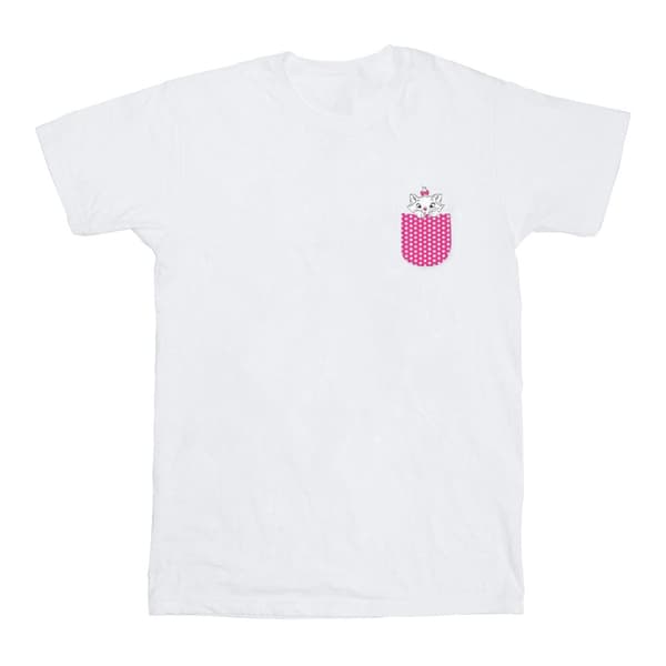 Disney T-shirt i bomull med Marie-bröst från Aristocats för flickor