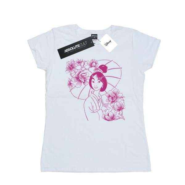 Disney Dam/Lady Mulan Mono Magnolia - T-shirt i bomull White M