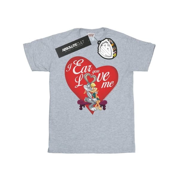 Looney Tunes T-shirt i bomull för flickor Bugs Bunny och Lola Alla hjärtans dag - Love Me