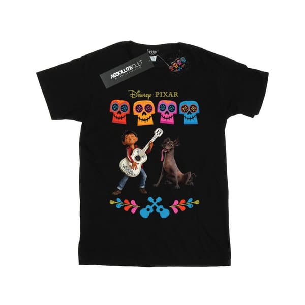 Disney Dam/Tjej Coco Miguel Logo Bomull Boyfriend T-shirt