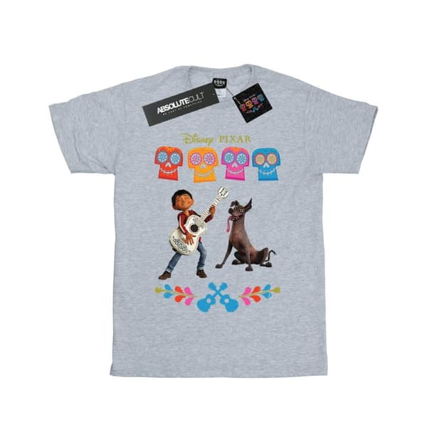 Disney Dam/Tjej Coco Miguel Logo Bomull Boyfriend T-shirt