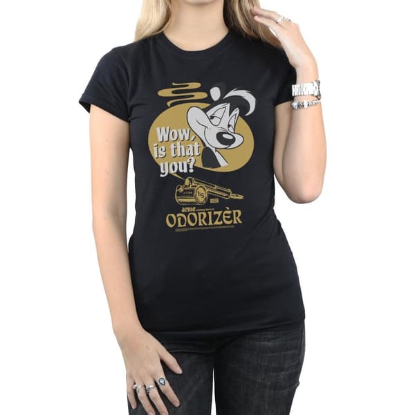 Looney Tunes Dam/Tjej Pepe Le Pew Odorizer Bomulls-T-shirt