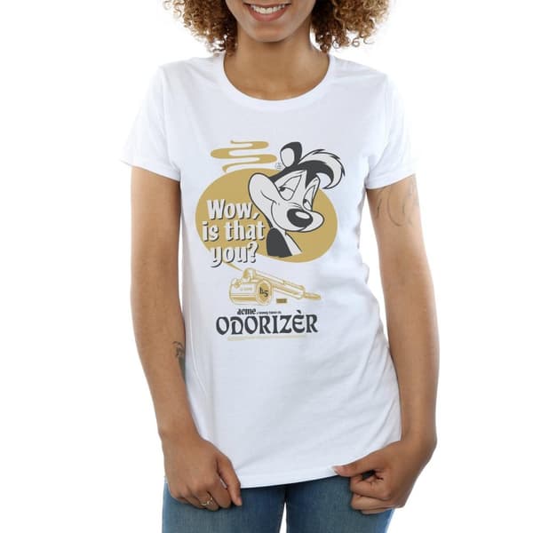 Looney Tunes Dam/Tjej Pepe Le Pew Odorizer Bomulls-T-shirt