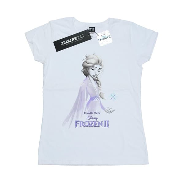Disney Womens/Ladies Frozen 2 Elsa Unity Snowflake Cotton T-Shirt