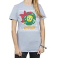 Miniatyrbild 3 av 5: Looney Tunes Dam/Tjej Tweety Pie Christmas Fair Isle Bomull Boyfriend T-shirt