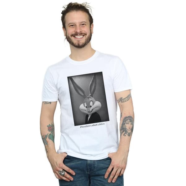 Looney Tunes Mens Bugs Bunny Yougottabekiddin T-Shirt