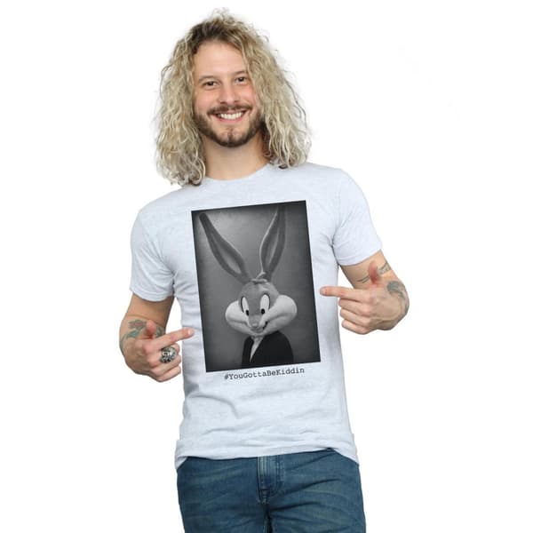 Looney Tunes Mens Bugs Bunny Yougottabekiddin T-Shirt