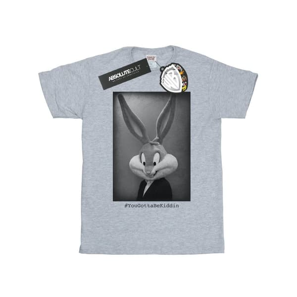 Looney Tunes Mens Bugs Bunny Yougottabekiddin T-Shirt