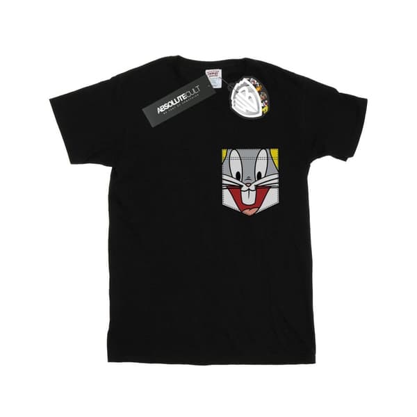 Looney Tunes T-shirt i bomull med fuskficka och kaninansikte för flickor