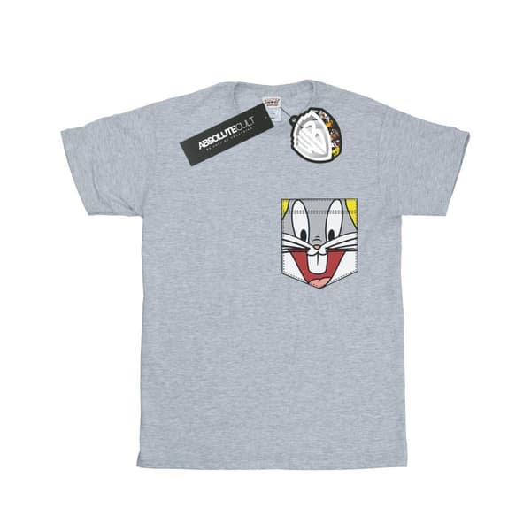 Looney Tunes T-shirt i bomull med fuskficka och kaninansikte för flickor