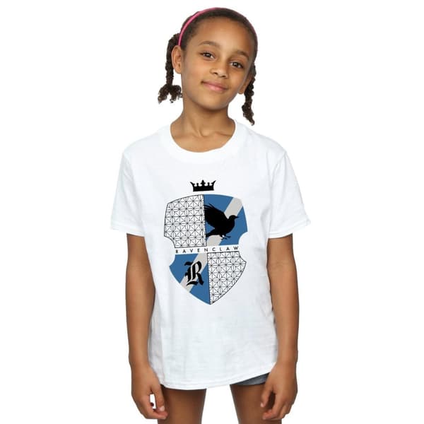 Harry Potter Girls Ravenclaw Shield Cotton T-Shirt