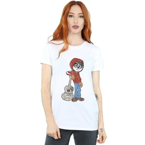 Disney Womens/Ladies Coco Miguel With Guitar Cotton Boyfriend T-Shirt