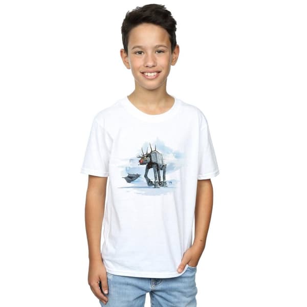Star Wars Boys Christmas AT-AT Reindeer T-Shirt