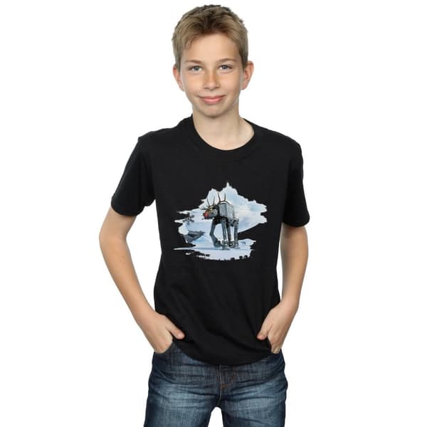 Star Wars Boys Christmas AT-AT Reindeer T-Shirt