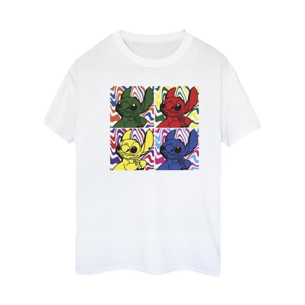 Disney Dam/Lillo & Stitch Pop Art Boyfriend T-shirt i bomull