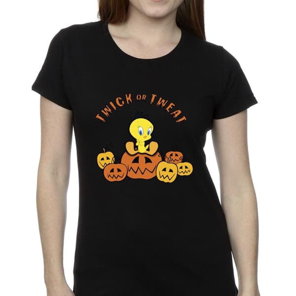 Looney Tunes Dam/Tjej - Twick Or Tweat - T-shirt i bomull
