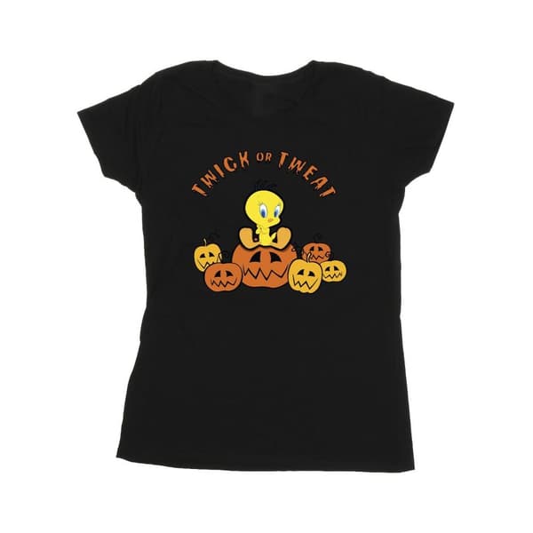 Looney Tunes Dam/Tjej - Twick Or Tweat - T-shirt i bomull