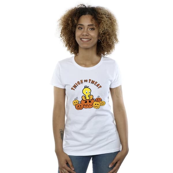 Looney Tunes Dam/Tjej - Twick Or Tweat - T-shirt i bomull