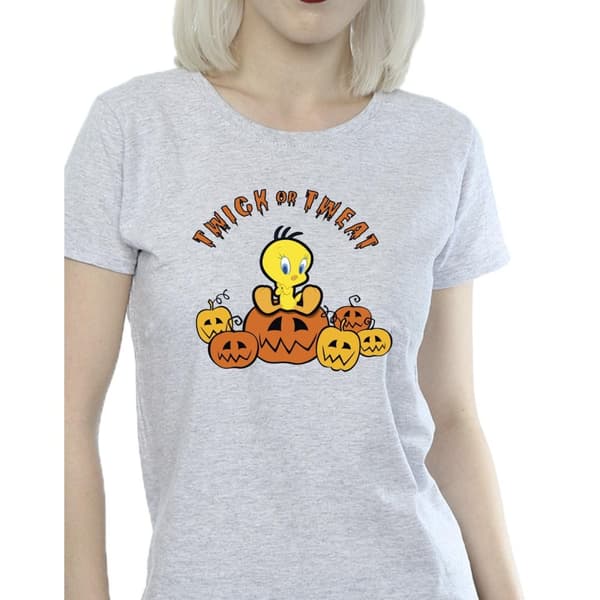 Looney Tunes Dam/Tjej - Twick Or Tweat - T-shirt i bomull