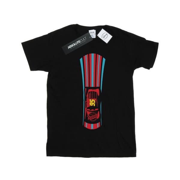 Disney Cars Lightning McQueen - T-shirt i bomull med ränder för flickor