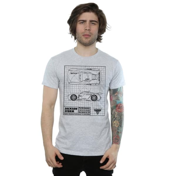 Disney Herr Cars Jackson Storm Blueprint T-shirt