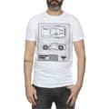 Miniatyrbillede 3 af 5: Disney Mens Cars Jackson Storm Blueprint T-Shirt
