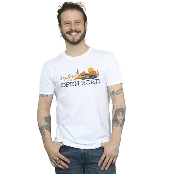 Disney Mens Cars Explore The Open Road T-Shirt
