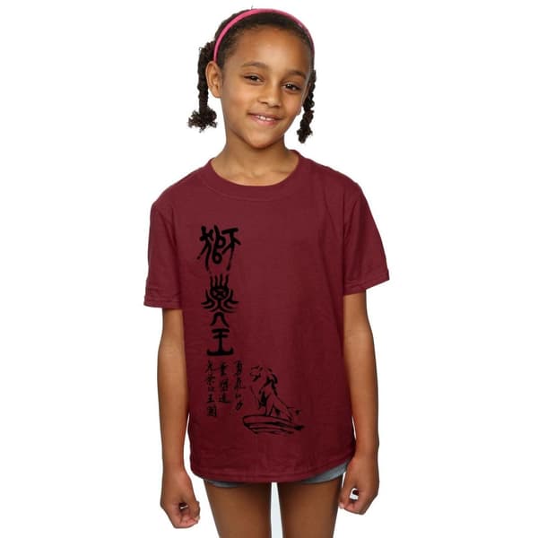 Disney Girls Lejonkungen Pride Rock Kalligrafi Bomulls-T-shirt