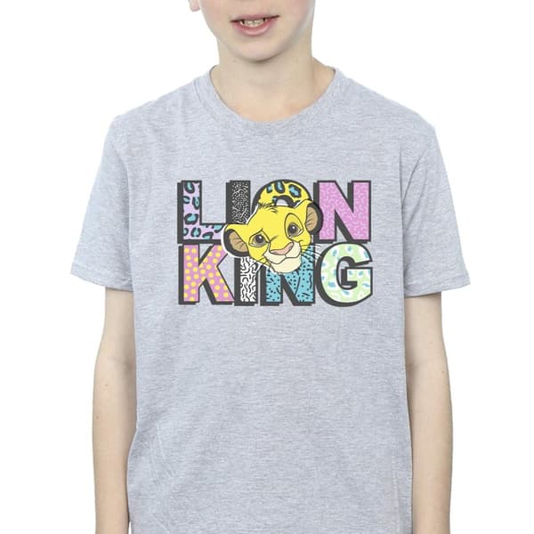 Disney Pojkar Lejonkungen - T-shirt med logotyp och mönster