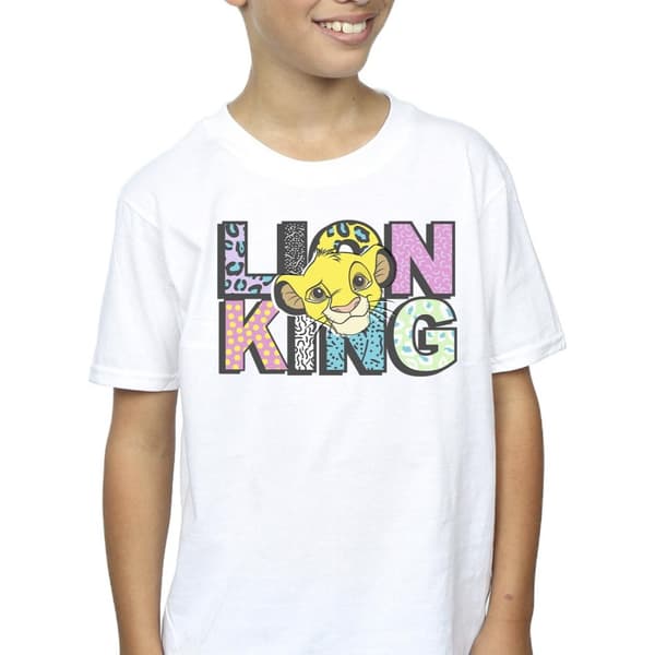 Disney Pojkar Lejonkungen - T-shirt med logotyp och mönster